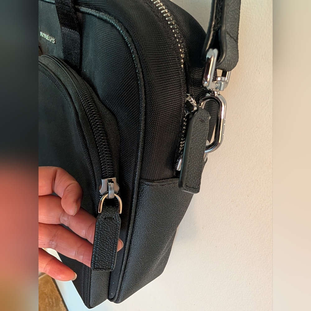 MICHAEL KORS Kent Nylon Leather Trim Briefcase Computer Bag - Picture 5 of 13
